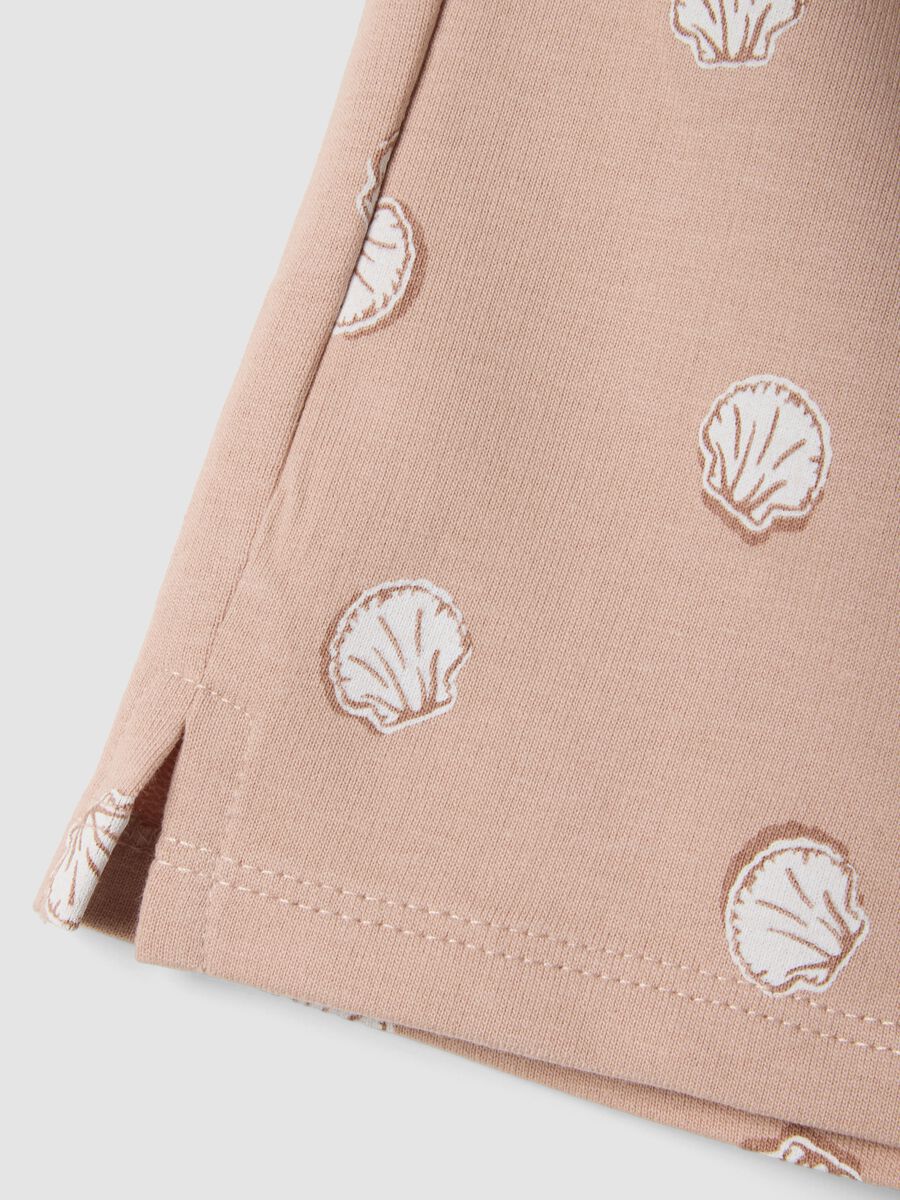 Rosa Shorts aus reiner Baumwolle f&uuml;r M&auml;dchen mit Punkten_3