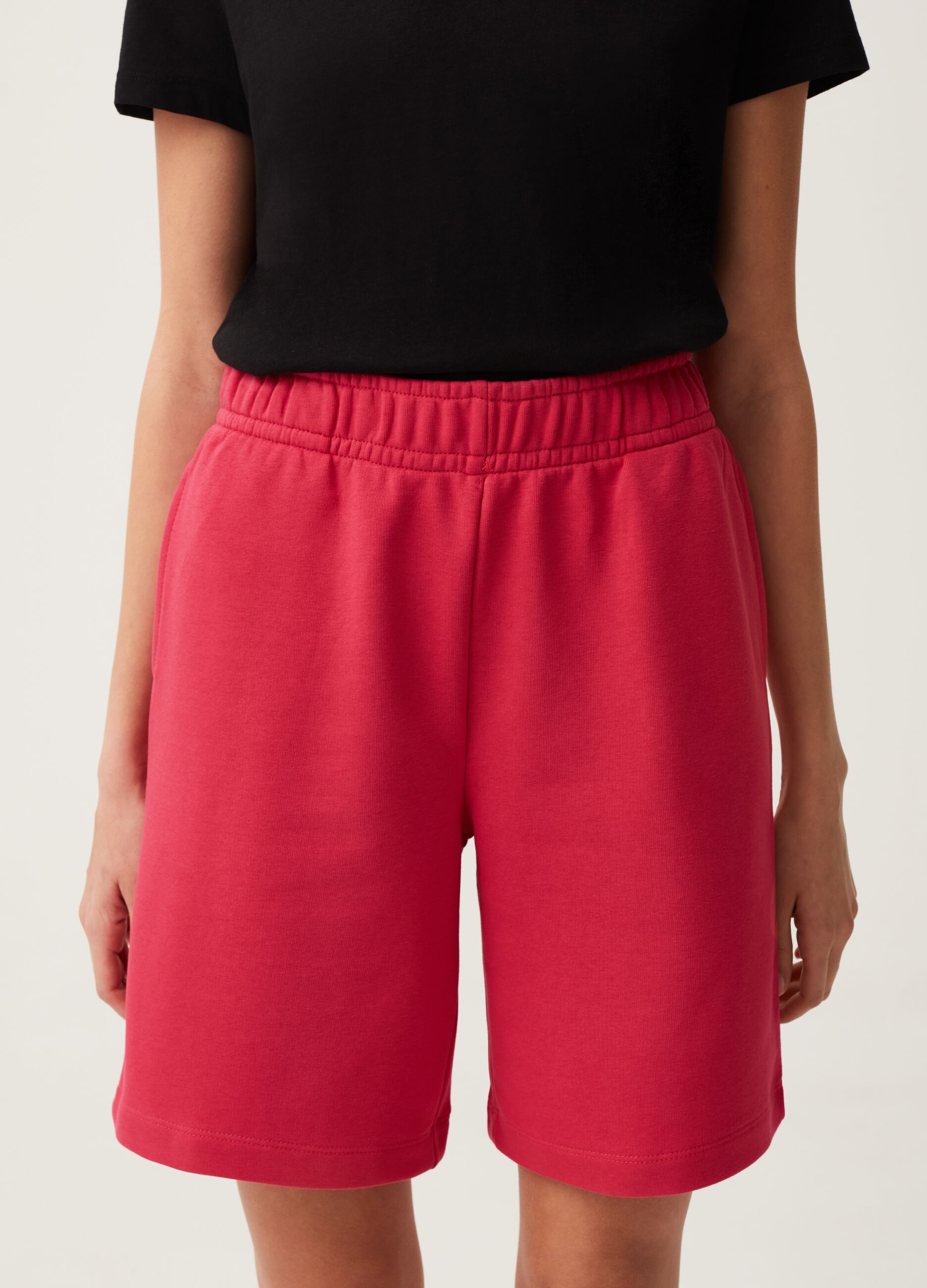 Fitness Bermuda shorts in French terry