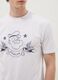 White regular fit pure cotton T-shirt with Popeye print_3