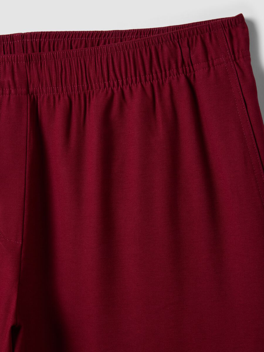 Rote Wide-Leg-Hose aus Viskosemix_2
