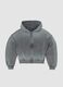 Sun-Faded Full-Zip Hoodie in Vintage Grey_0