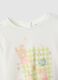 Maglia in cotone biologico bianca regular fit per bimba_2