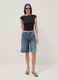 Schwarzes Top aus Stretchmaterial_1