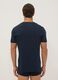 Blue pure Supima cotton V-neck T-shirt, regular fit_3