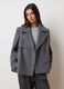 Grey wool-blend coat with regular fit_1