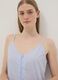 Light blue organic cotton nightdress with thin straps_2