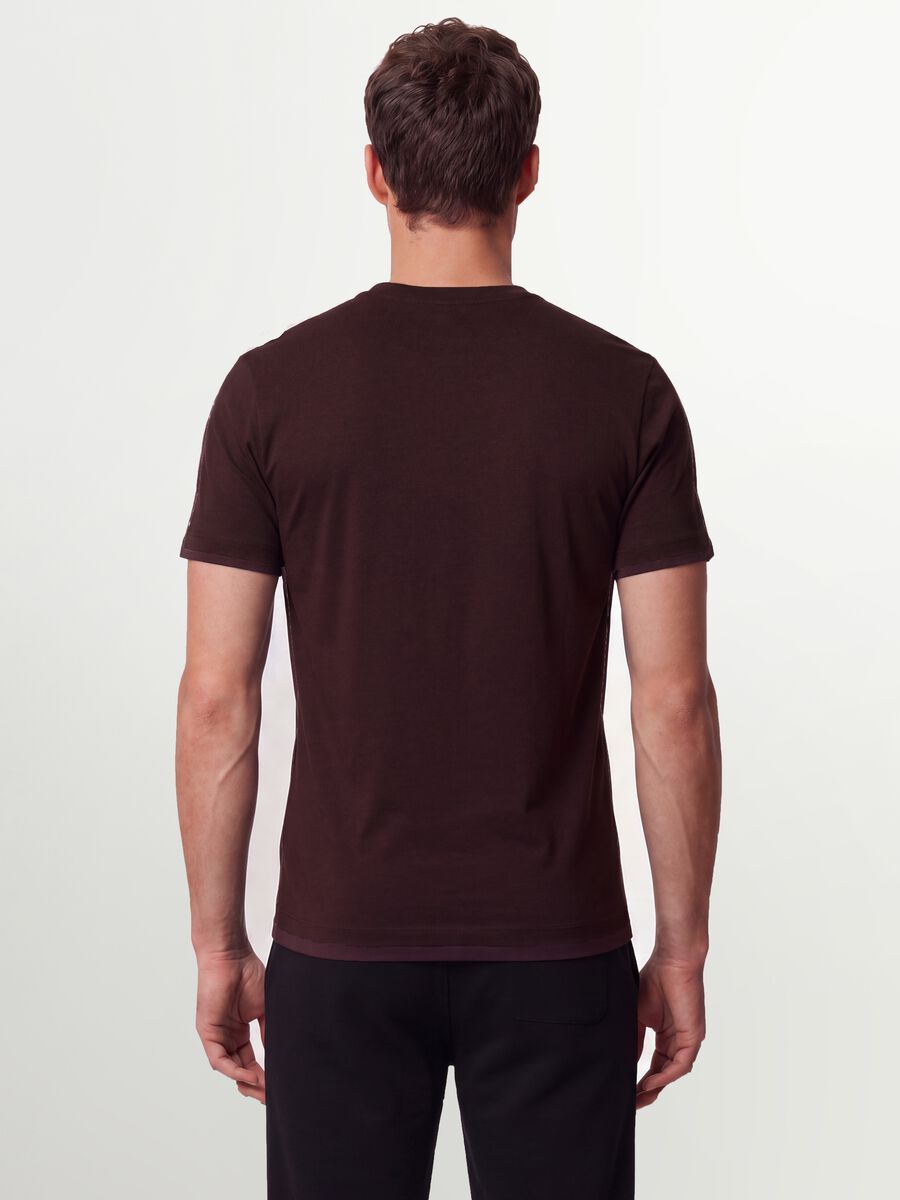 Brown organic cotton slim-fit short-sleeve T-shirt_2