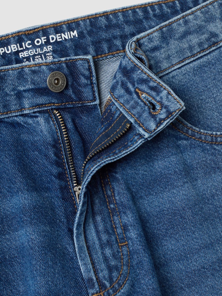 Regular-fit pure cotton denim jeans_2