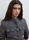 Blazer grigio in misto lana e viscosa slim fit_0