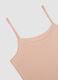 Beige stretchy crew-neck vest top_1