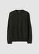 Green crew-neck jersey knit jumper, regular fit_0