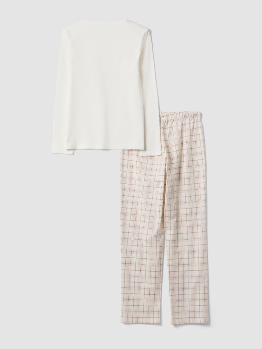 White organic cotton pyjamas with &ldquo;Nap Queen&rdquo; print_2