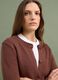 Brown pure cotton button-up cardigan, regular fit_0