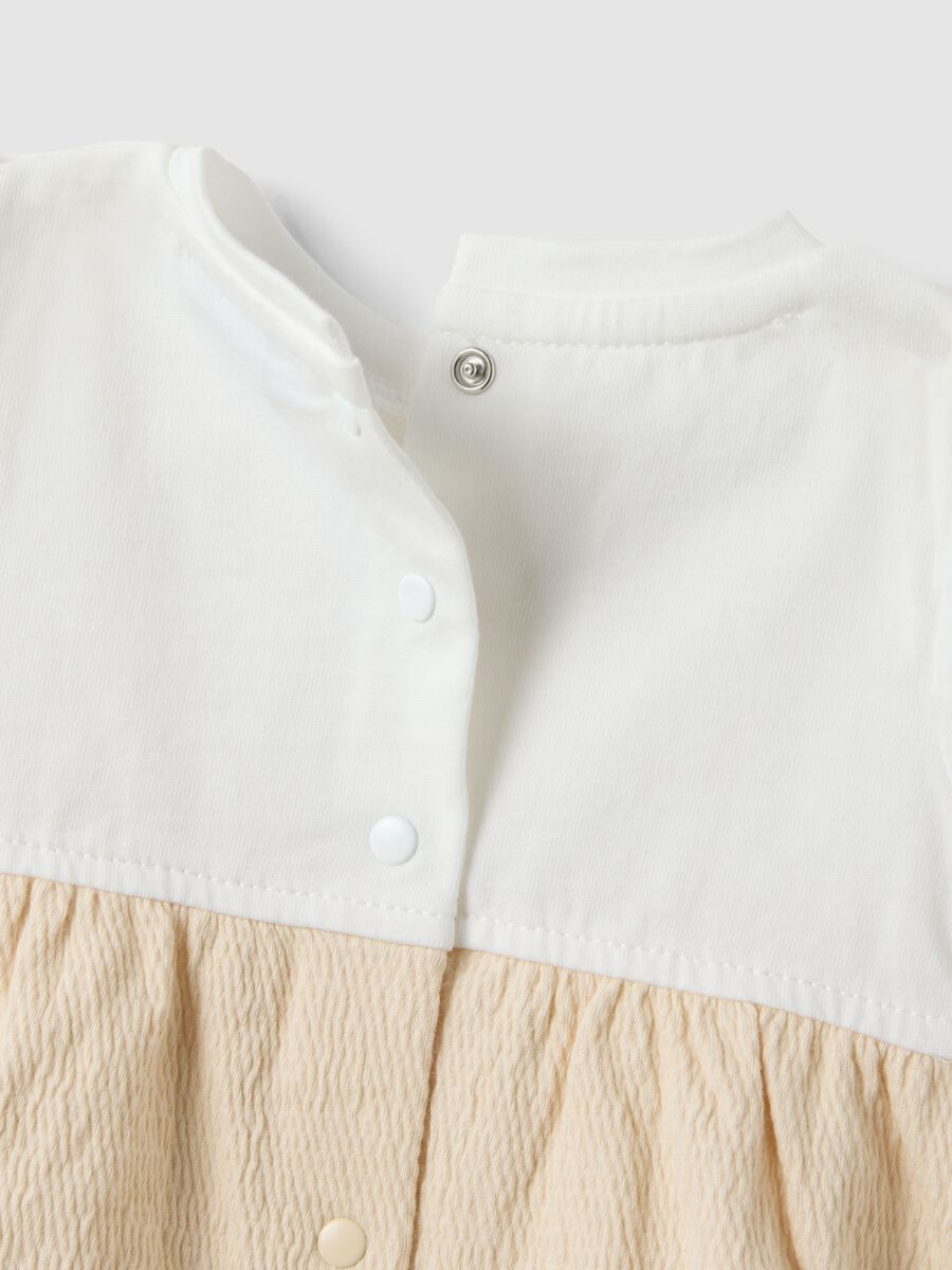 Newborn pure cotton multicolour bodysuit with embroidery_3