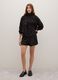 Black regular fit cardigan with zip and sequins_1