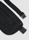 Borsa sportiva nera con cintura regolabile e doppia zip_2