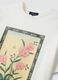 White pure cotton T-shirt with floral print_1