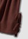 Braune Shorts aus Viskose-Leinen-Mix mit elastischem Bund, Regular Fit_5