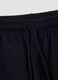 Pantaloni blu in viscosa e lyocell elasticizzato regular fit per bambino_2