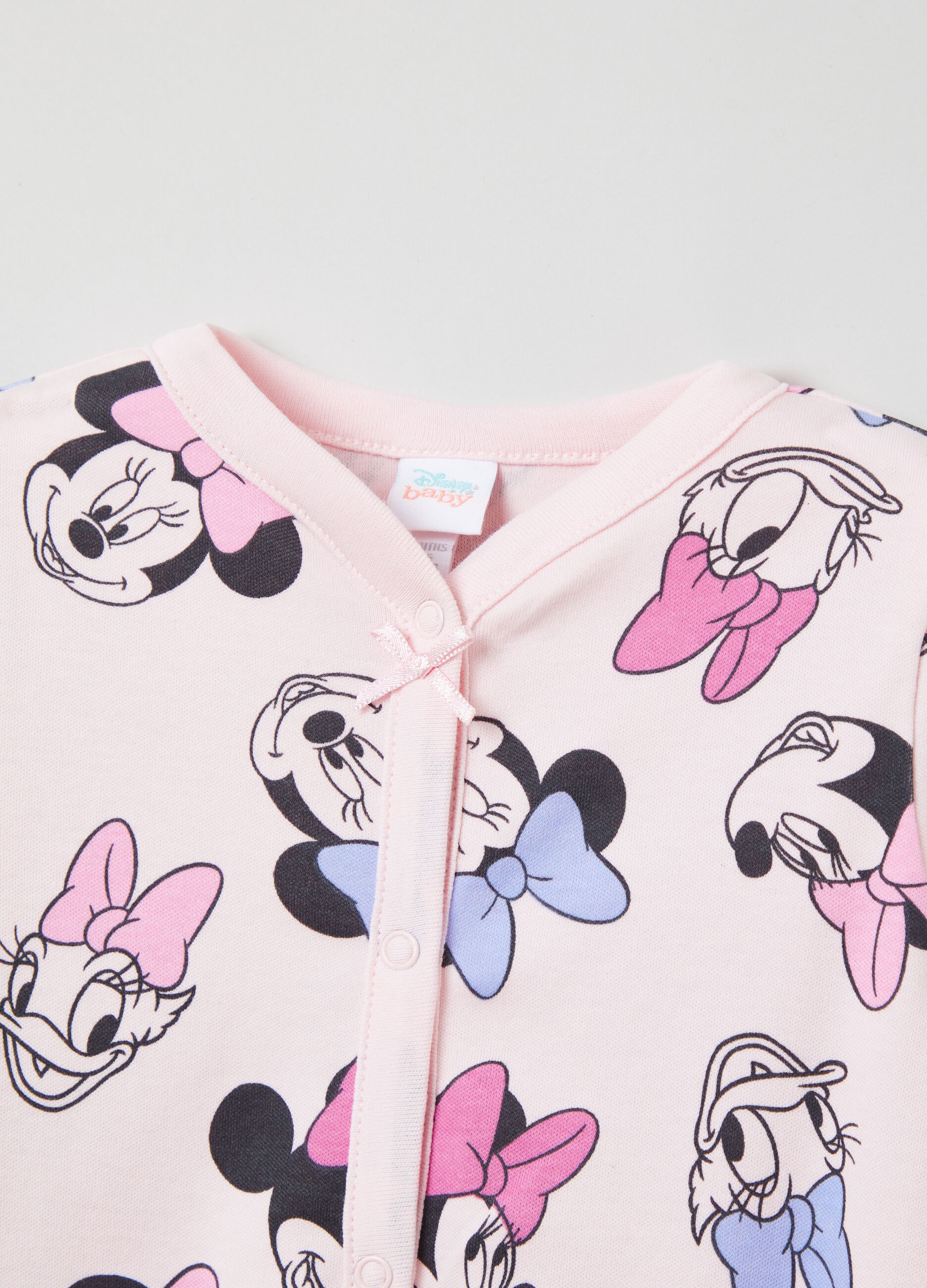Cotton onesie with Mickey Mouse and Daisy Duck print_2