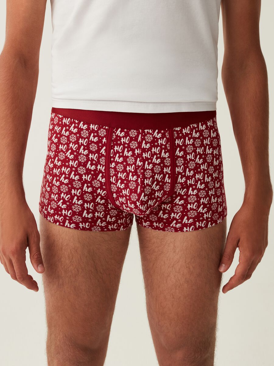 Three-pack boxer shorts with Father Christmas print_1