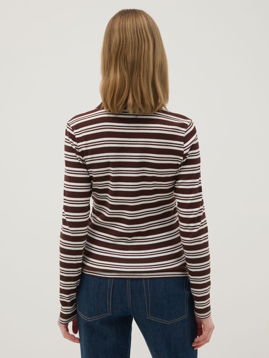 Stretch Cotton Multicolour Striped Polo, Regular Fit_2