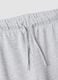 Grey cotton and viscose blend culotte-fit joggers for girls_4