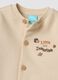 Sand romper in pure organic cotton with buttons and Chip & Dale embroidery_2