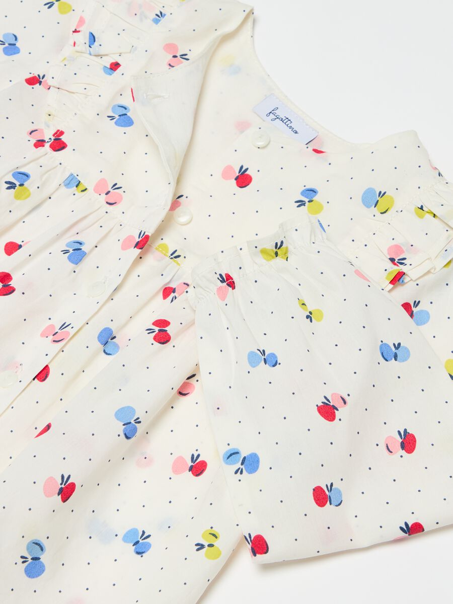 Cotton shirt with butterflies print_2