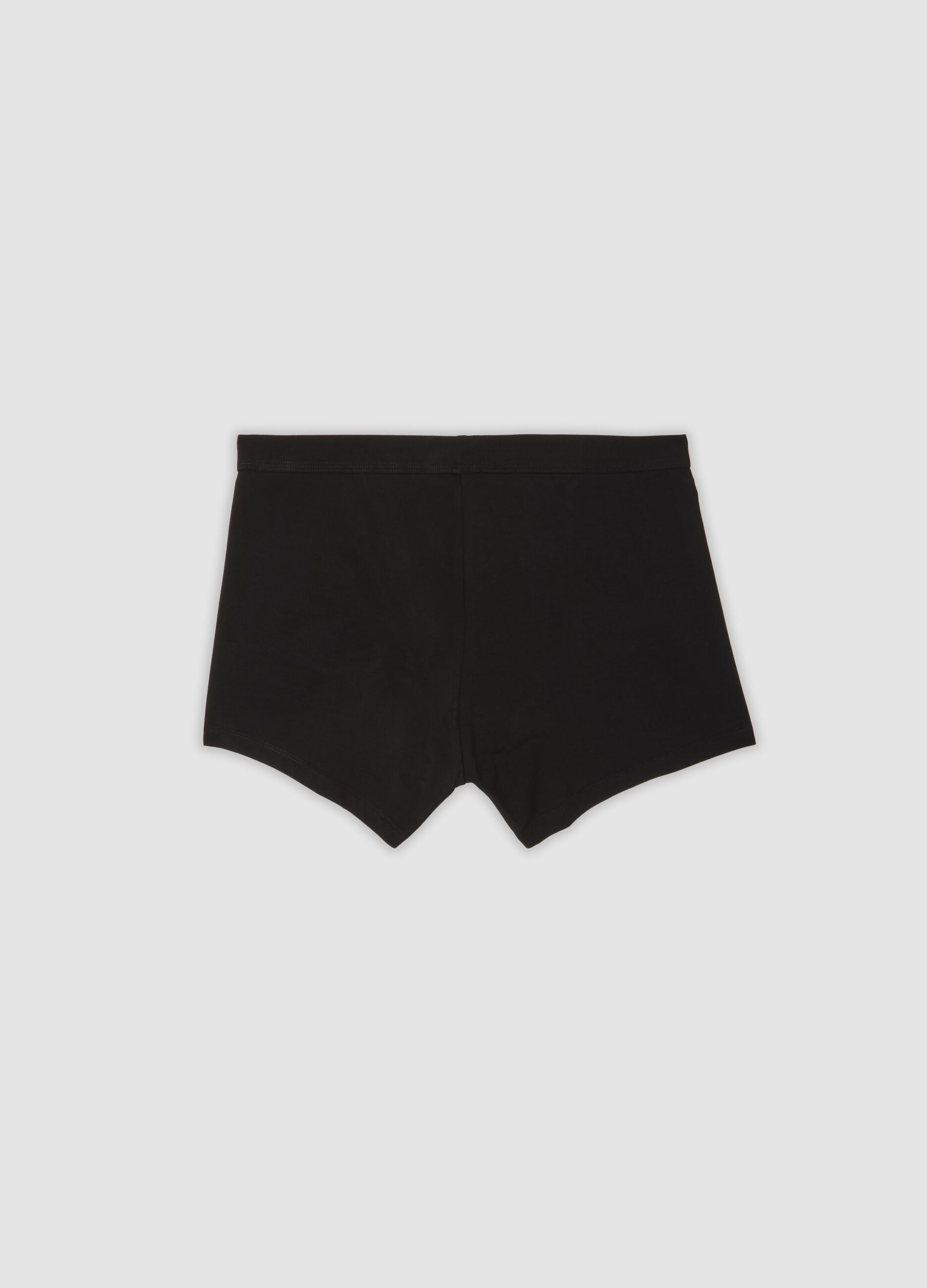 2-pack of black stretch mercerised cotton boxers