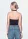 Black stretch bodysuit with rhinestones, regular fit_2