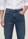 Jeans de ganga azul 100% algod&atilde;o, corte straight_4