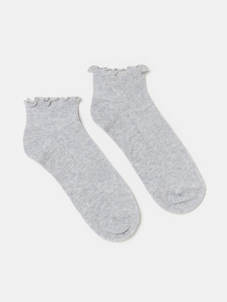 Three-pair pack short socks in organic cotton_1