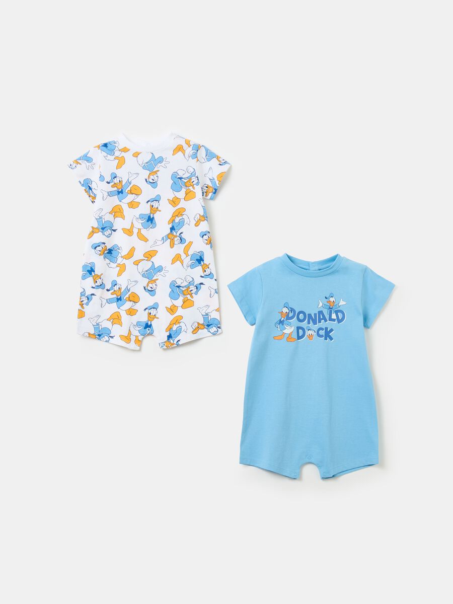 Two-pack Donald Duck 90 romper suits in organic cotton_0