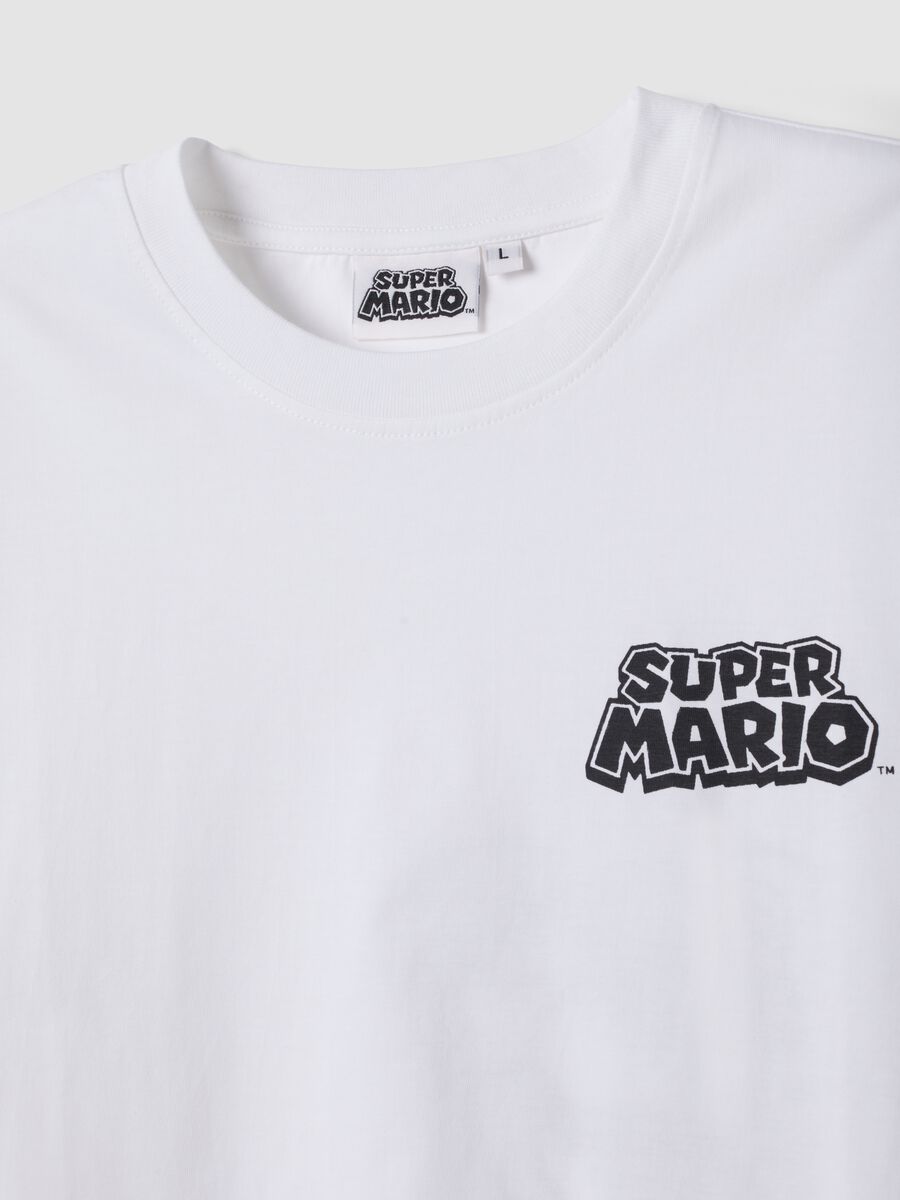 Wei&szlig;es T-Shirt aus reiner Baumwolle mit kurzen &Auml;rmeln, Regular Fit_1
