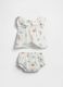 Multicoloured pure cotton baby girl set with Winnie-the-Pooh_2