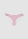 Red striped stretch bikini bottoms_4