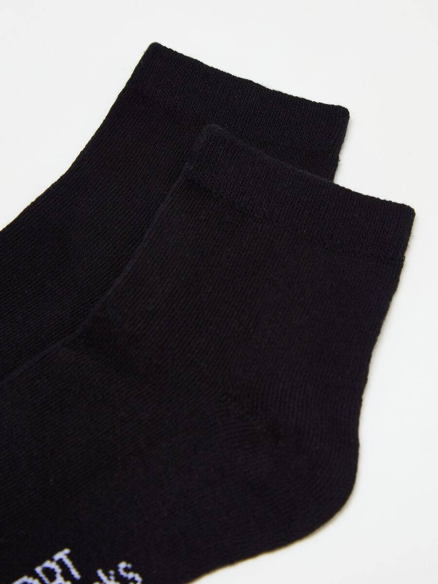 Three-pair pack short stretch fitness socks_1