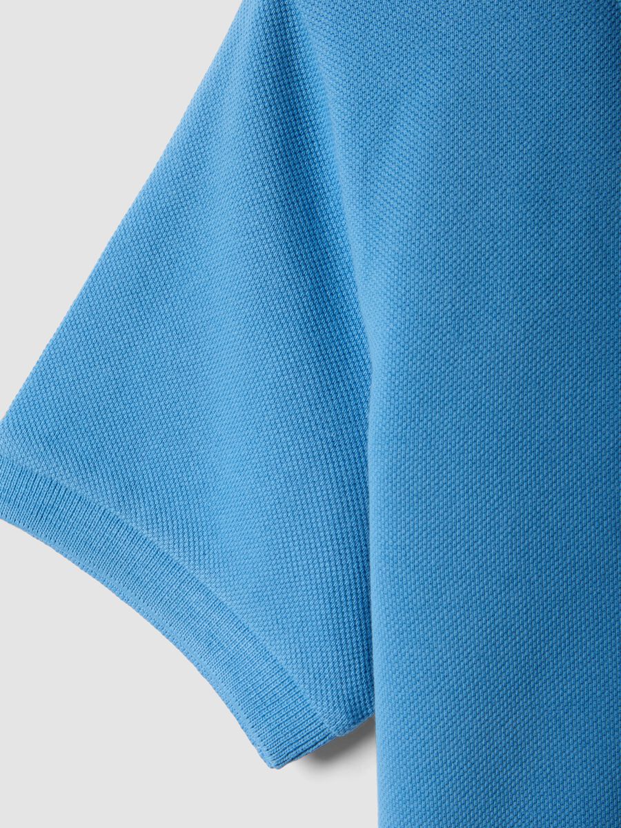 Polo bleu clair &agrave; manches courtes en pur coton biologique pour gar&ccedil;on_3