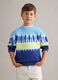 Kids' Regular Fit Multicolour Tie-Dye Pure Cotton Sweatshirt_0