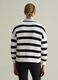 Striped knit cardigan with V neck_3