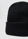 Berretto nero in maglia jersey con risvolto_2