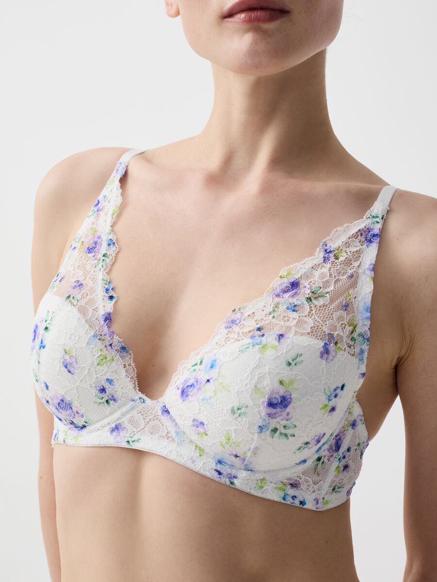 Bralette in floral lace_1