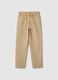 Boys' relaxed fit beige pure cotton jeans_3