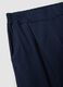 Blue stretch cotton trousers_5
