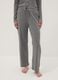 Grey cotton-viscose blend pyjama trousers_1