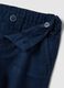 Children's regular fit blue linen-cotton blend chinos_2
