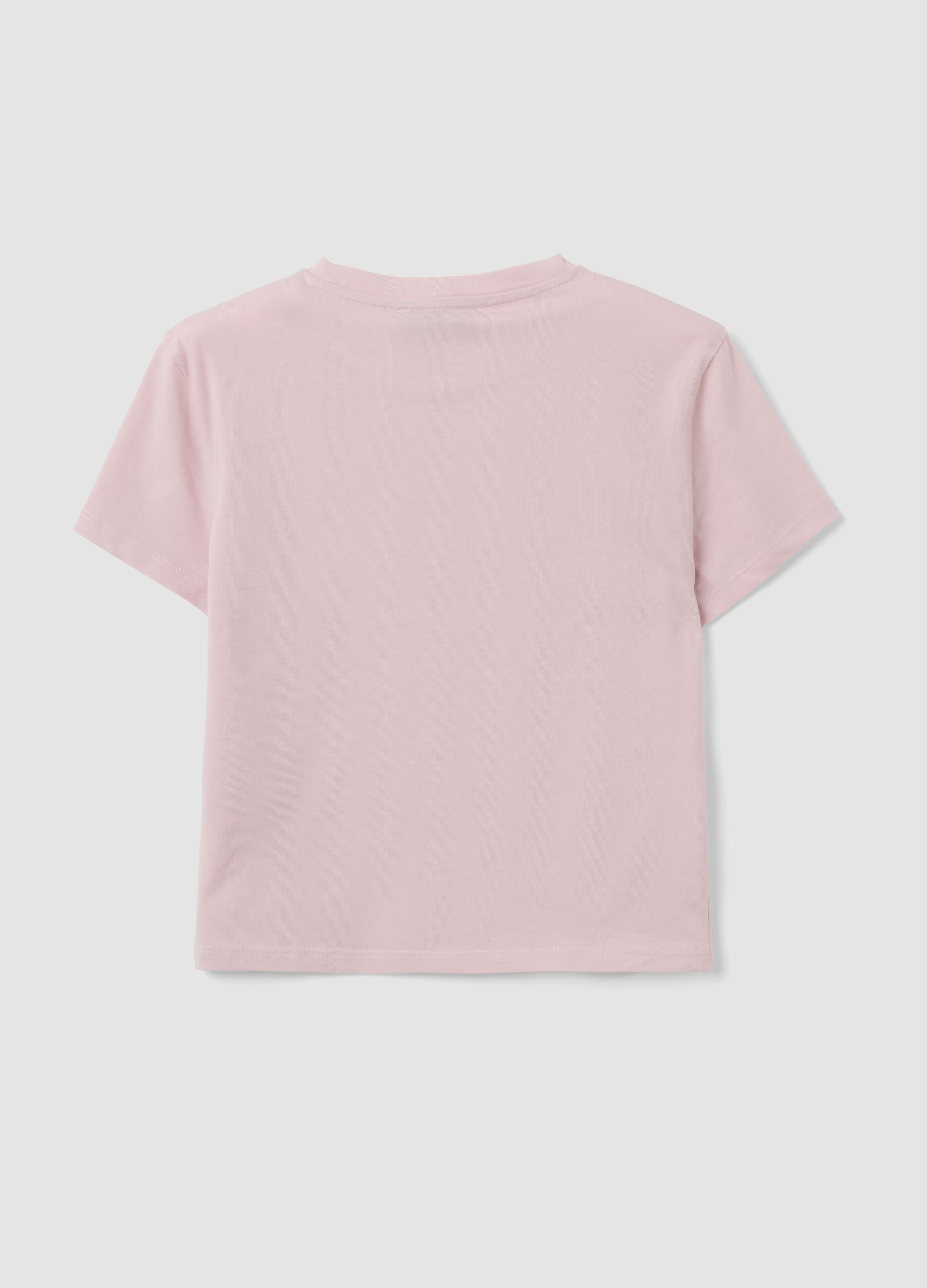 &Rho;&omicron;&zeta; cropped T-shirt &alpha;&pi;ό 100% &beta;&alpha;&mu;&beta;ά&kappa;&iota; &mu;&epsilon; &gamma;&rho;&alpha;&phi;&iota;&kappa;ό &tau;ύ&pi;&omega;&mu;&alpha;, &kappa;&alpha;&nu;&omicron;&nu;&iota;&kappa;ή &epsilon;&phi;&alpha;&rho;&mu;&omicron;&gamma;ή