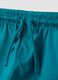Blue pure organic cotton shorts with elasticated waistband for baby boy, regular fit_2