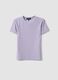 Purple fitted short-sleeve stretch cotton T-shirt_4
